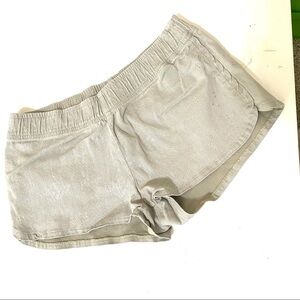 Hudson Tan Snakeskin Shorts Dolphin Hem